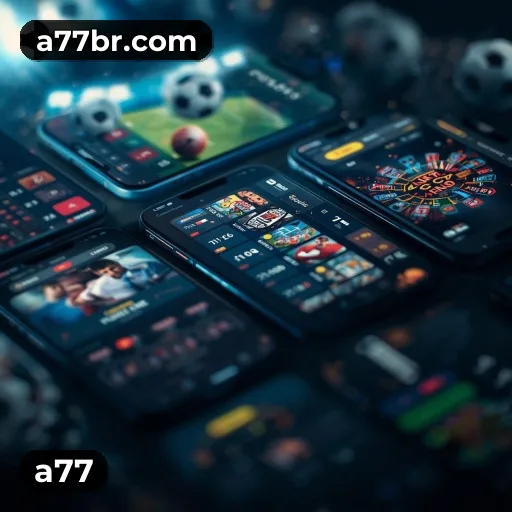 Comparação APP mobile vs versão web da a77