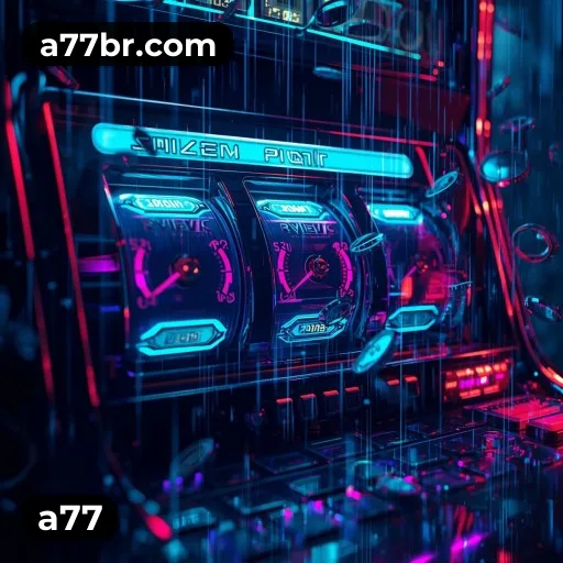 App a77 para iOS e Android — interface mobile, login biométrico e PIX integrado